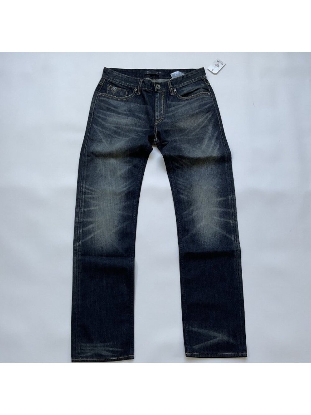 Guess Men’s Original Straight Jeans In Dark Wash Size 32
